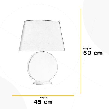 ONLI - Lámpara de mesa ZEN 1xE27/22W/230V 60 cm