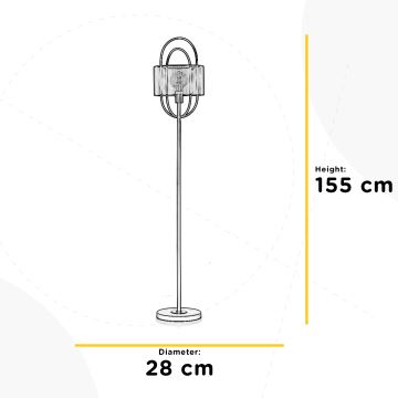 ONLI - Lámpara de pie QUOKKA 1xE27/22W/230V