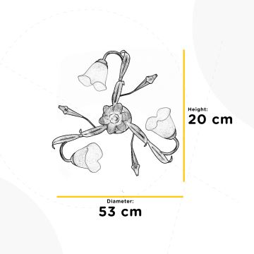 ONLI - Plafón LUCREZIA 3xE14/6W/230V crema