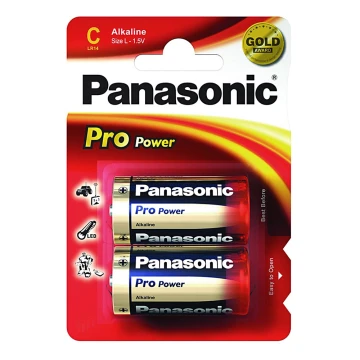 Panasonic LR14 PPG - 2pz Pila alcalina C Pro Power 1,5V
