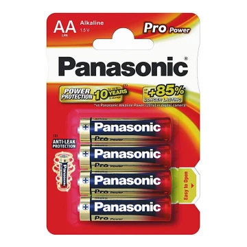 Panasonic LR6 PPG - 4 pz. Pila alcalina AA Pro Power 1,5V