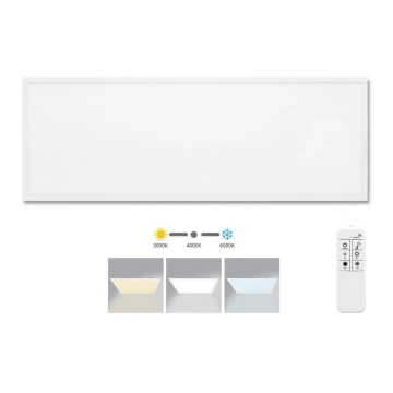 Panel de techo LED regulable ZEUS LED/40W/230V 3000-6000K + mando a distancia