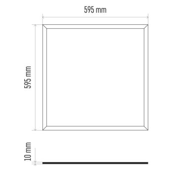 Panel LED empotrable PROFI PLUS LED/40W/230V CRI 90