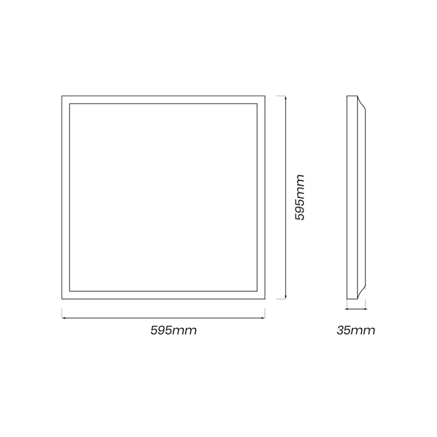 Panel LED LED/40W/230V 4000K 60x60 cm