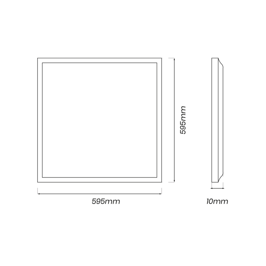 Panel LED LED/40W/230V 4000K 60x60 cm