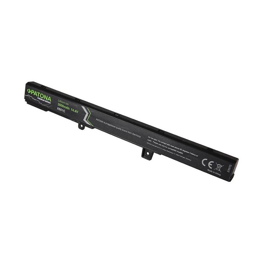 PATONA - Batería ASUS X551 2600mAh Li-Ion 14,4V PREMIUM