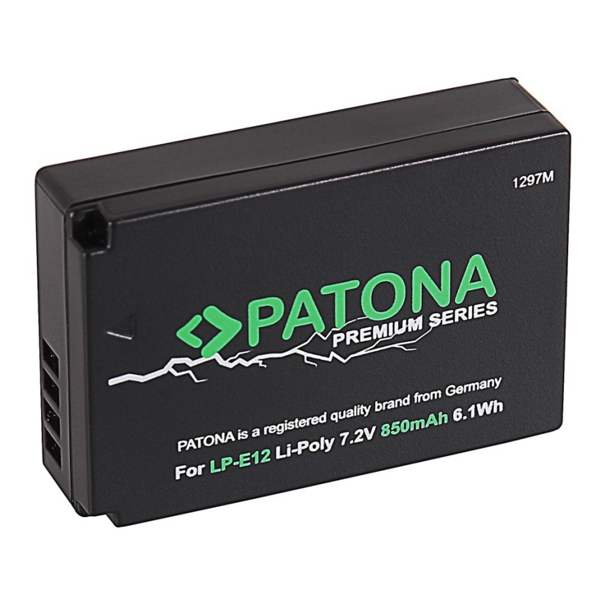 PATONA - Batería Canon LP-E12 850mAh Li-Ion PREMIUM