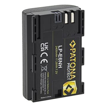 PATONA - Batería Canon LP-E6NH 2400mAh Li-Ion Protect EOS R5/R6