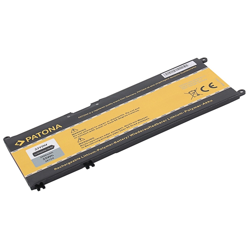 PATONA - Batería DELL Inspiron 13/15/17 G3 3600mAh Li-Pol 15,2V 33YDH