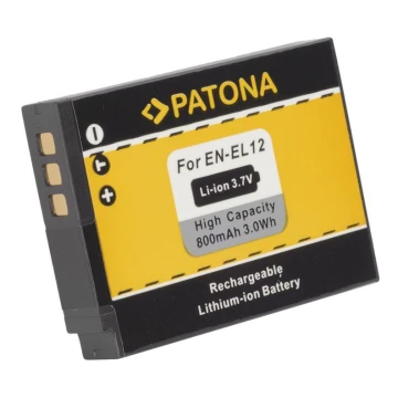PATONA - Batería Nikon ENEL12 1050mAh Li-Ion