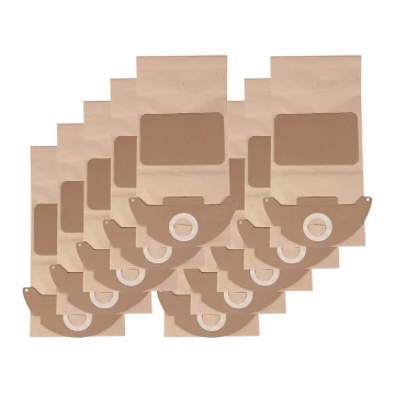 PATONA - Bolsas para aspiradora KÄRCHER K2501/K2601/K3001/K2101/K2301 papel - 10 piezas