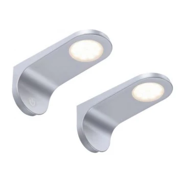 Paul Neuhaus 1157-21-2 - SET 2x LED Iluminación regulable para muebles AMON LED/5,2W/230V