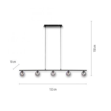 Paul Neuhaus 2026-18 - Lámpara colgante LED WIDOW 5xG9/3W/230V