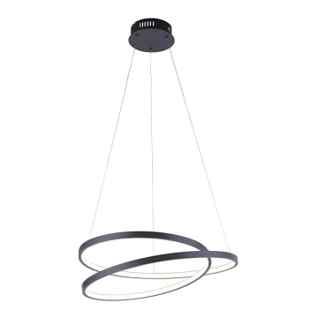 Paul Neuhaus 2472-18 - Lámpara de araña LED regulable de cable ROMAN LED/30W/230V negro