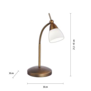 Paul Neuhaus 4001-11 - Lámpara de mesa LED regulable PINO 1xG9/3W/230V latón
