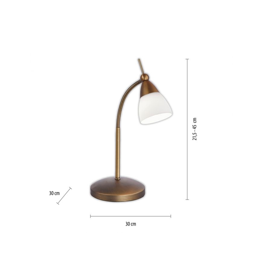 Paul Neuhaus 4001-11 - Lámpara de mesa LED regulable PINO 1xG9/3W/230V latón