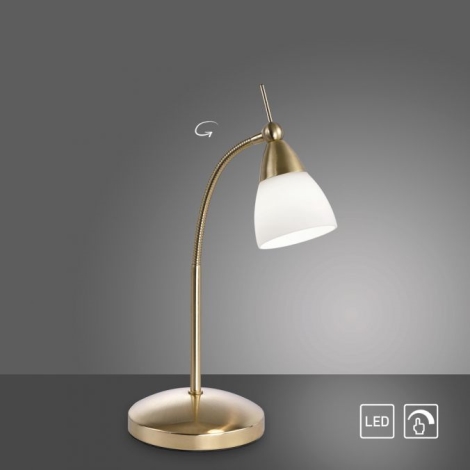 Paul Neuhaus 4001-60 - Lámpara de mesa regulable LED táctil PINO 1xG9/3W/230V dorado