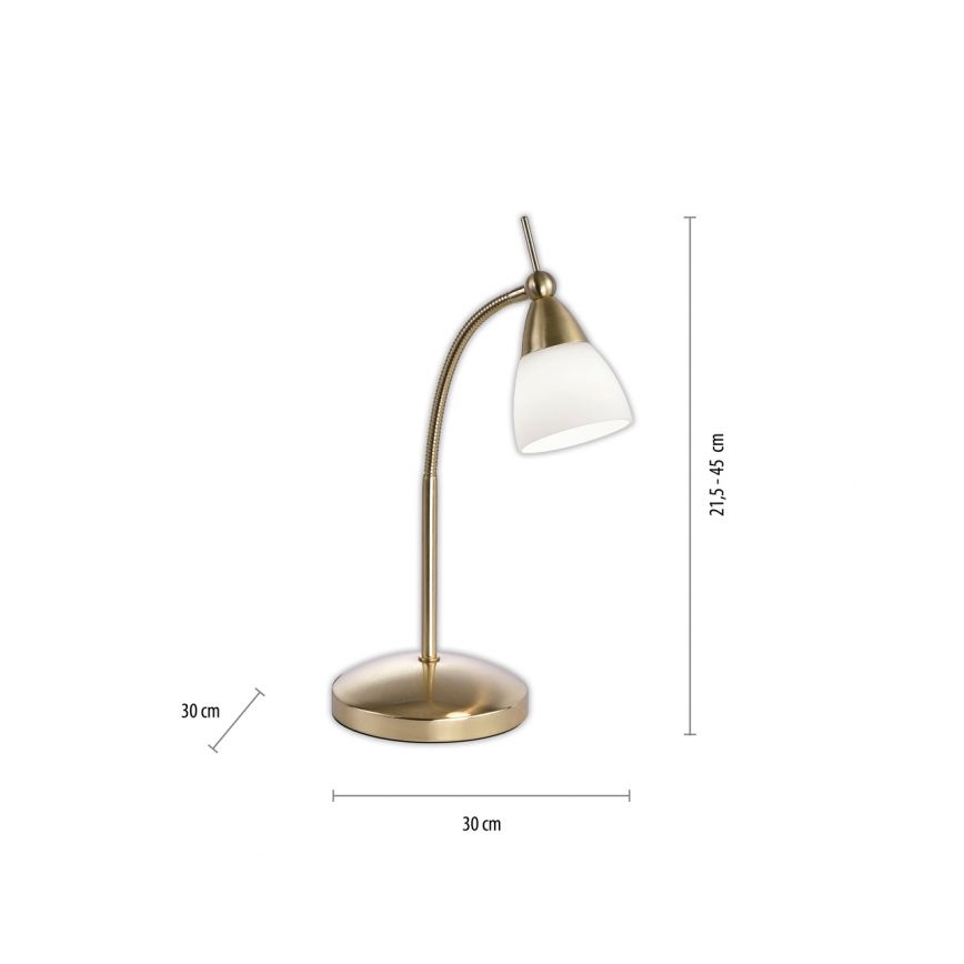 Paul Neuhaus 4001-60 - Lámpara de mesa regulable LED táctil PINO 1xG9/3W/230V dorado