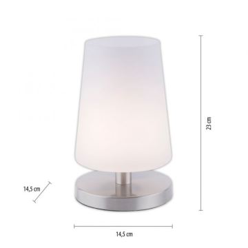 Paul Neuhaus 4146-55 - Lámpara de mesa táctil LED regulable SONJA 1xG9/3W/230V cromo mate