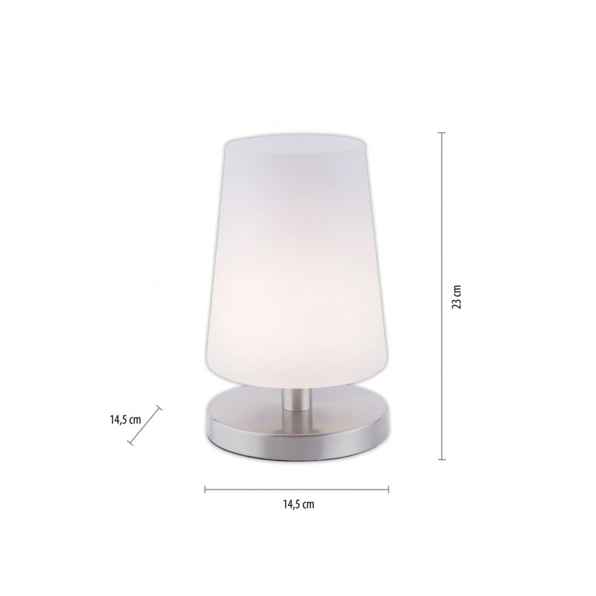 Paul Neuhaus 4146-55 - Lámpara de mesa táctil LED regulable SONJA 1xG9/3W/230V cromo mate