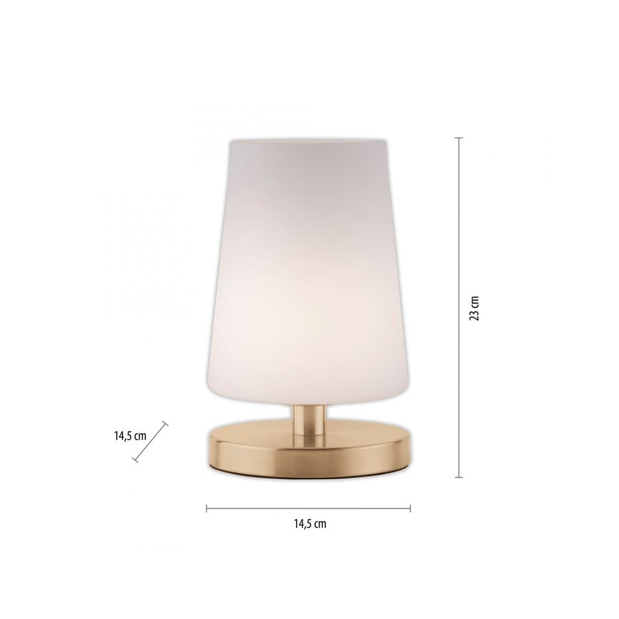 Paul Neuhaus 4146-60 - Lámpara de mesa táctil LED regulable SONJA 1xG9/3W/230V bronce