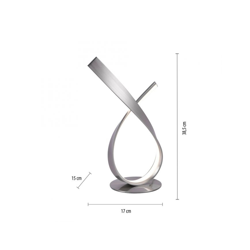 Paul Neuhaus 4720-55 - Lámpara de mesa LED regulable LINDA LED/11,4W/230V cromo mate