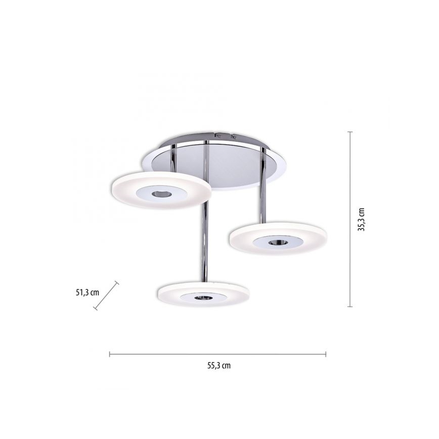 Paul Neuhaus 6446-55 - Lámpara de araña de luces LED ADALI 3xLED/13W/230V