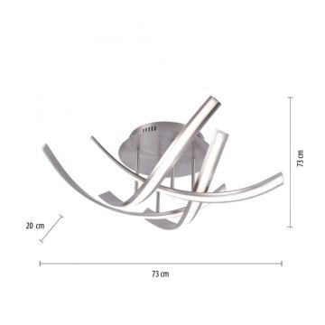 Paul Neuhaus 6474-55 - Plafón LED regulable LINDA 4xLED/7W/230V