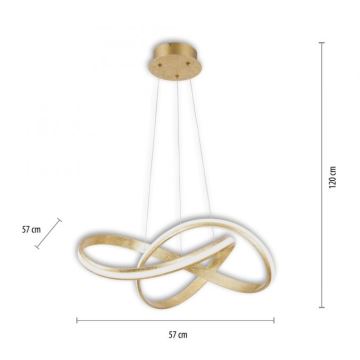 Paul Neuhaus 8291-12 - Lámpara de araña LED regulable MELINDA LED/30W/230V