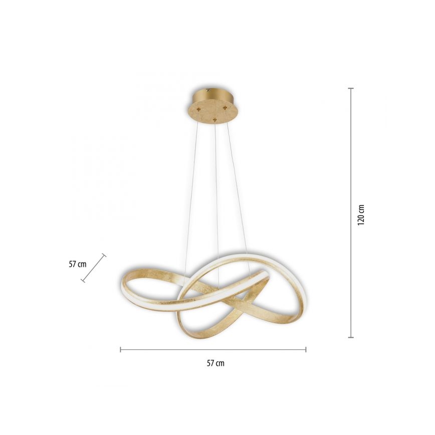 Paul Neuhaus 8291-12 - Lámpara de araña LED regulable MELINDA LED/30W/230V