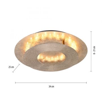 Paul Neuhaus 9011-12 - Plafón LED NEVIS LED/6W/230V dorado