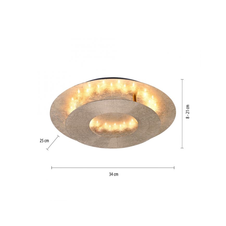 Paul Neuhaus 9011-12 - Plafón LED NEVIS LED/6W/230V dorado