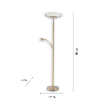 Paul Neuhaus - 655-60 - Lámpara LED Regulable ALFRED 1xLED/28W/230V + 1xLED/4W/230V