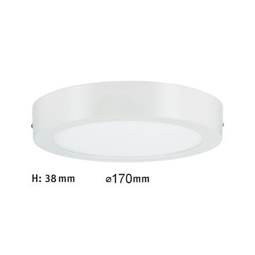 Paulmann 70641 - LED/11W Plafón LUNAR 230V diá. 17 cm blanco