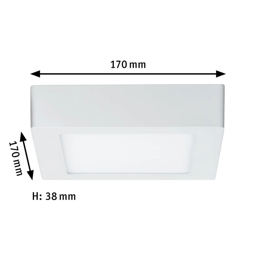 Paulmann 70644 - LED/11W Plafón LUNAR 230V 17x17 cm blanco