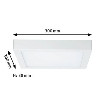 Paulmann 70646 - LED/16W Plafón LUNAR 230V 30x30 cm blanco