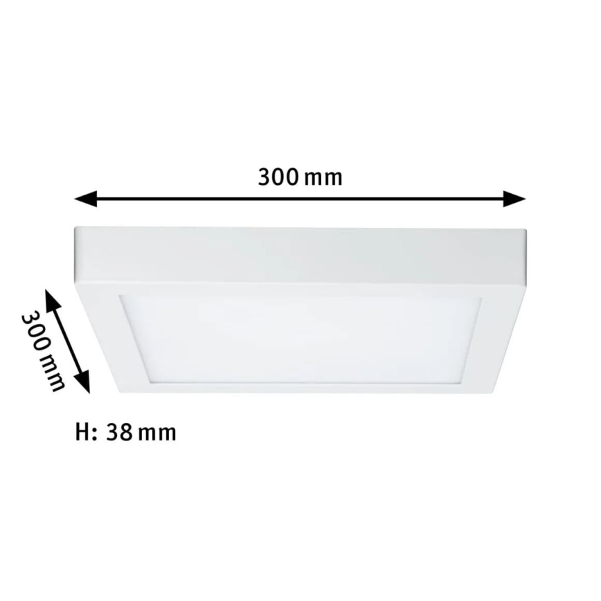 Paulmann 70646 - LED/16W Plafón LUNAR 230V 30x30 cm blanco