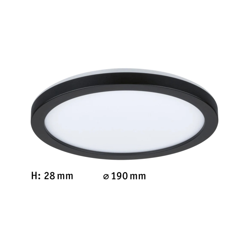 Paulmann 71002 - LED/11,2W Panel de techo ATRIA 230V 4000K diá. 19 cm negro