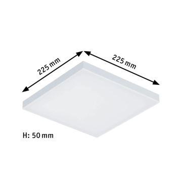 Paulmann 79820 - LED/12W Plafón regulable VELORA 230V