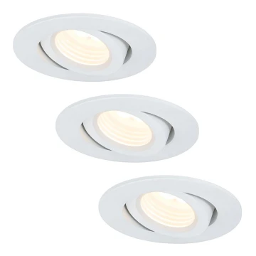 Paulmann 92685 - SET 3x Iluminación LED empotrada de techo PREMUIM LINE 3xLED/10W/230V