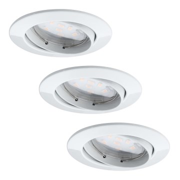 Paulmann 92765 - SET 3xLED/6,8W Lámpara empotrable de baño COIN 230V