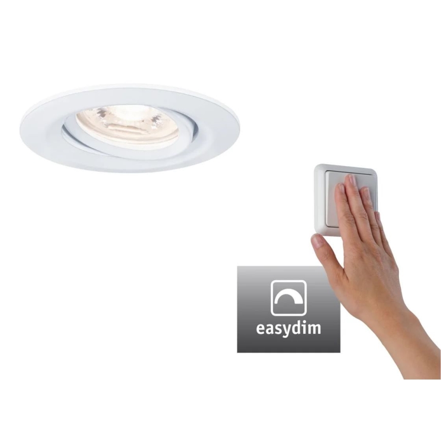 Paulmann 92970 - LED/4,2W IP23 Lámpara empotrable regulable para el baño COIN 230V