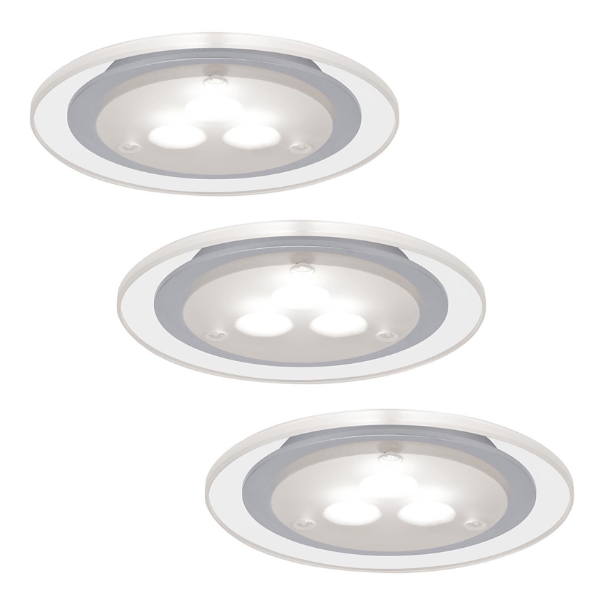 Paulmann 93543 - SET 3xLED/3W Lámpara empotrada MICRO LINE 230V