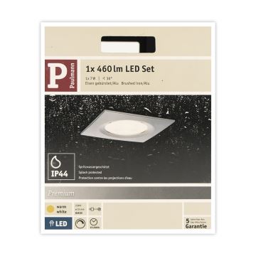 Paulmann 93611 - LED-GU10/7W IP44 Lámpara empotrable de baño regulable NOVA 230V