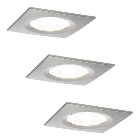 Paulmann 93615 - SET 3x LED/7W IP44 Lámpara empotrable regulable para el baño