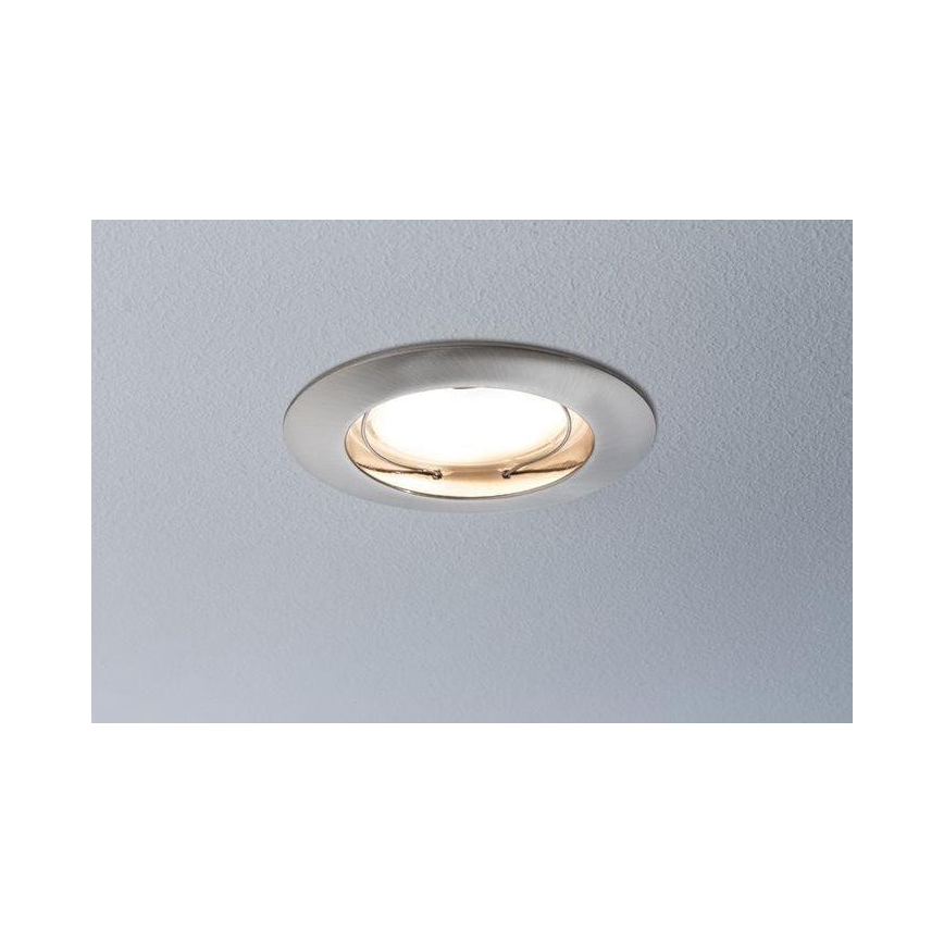 Paulmann 93958 - SET 3x LED/6,8W IP44 Lámpara empotrable regulable para el baño COIN 230V