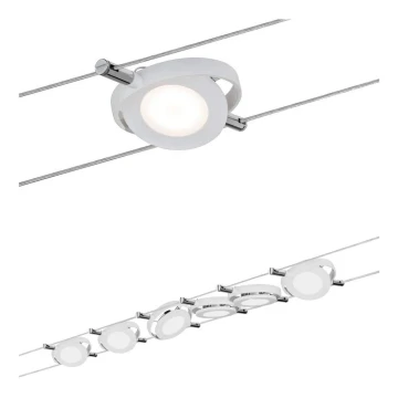 Paulmann 94106 - SET 6xLED/4W Foco para sistema en cadena ROUNDMAC 230V blanco