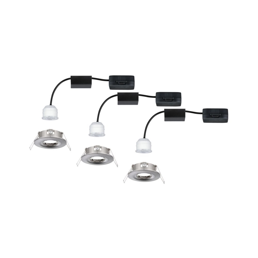 Paulmann 94301 - SET 3x LED/4W IP44 Lámpara empotrable de baño NOVA 230V