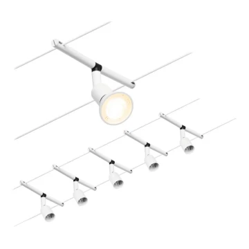 Paulmann 94458 - JUEGO 5xGU5,3/10W Foco para sistema de rieles SALT 230V blanco