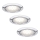 Paulmann 99814 - SET 3x Iluminación LED empotrada de techo MICRO LINE LED/1W/230V/12V